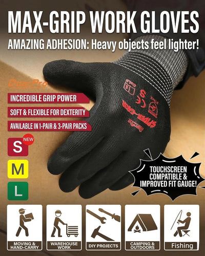 Guantes trabajo recubiertos para smartphone y construccion