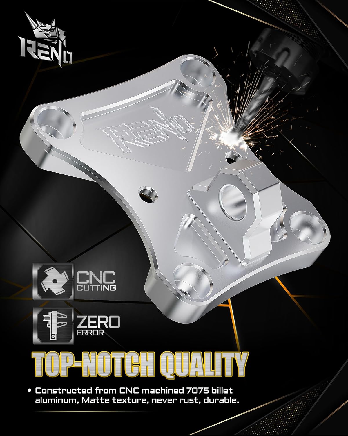 Placa varilla aluminio UTV con gancho remolque Maverick X3