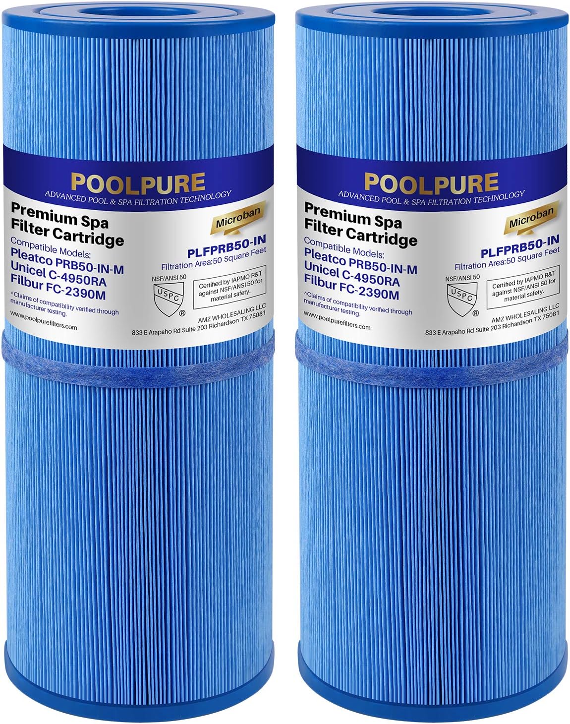 Filtro antimicrobiano spa repuesto para Pleatco Jacuzzi