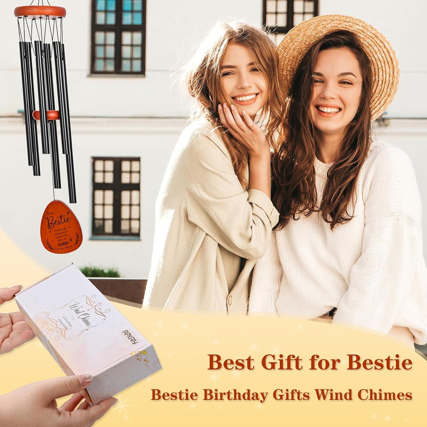 Regalo navidad bestie amiga campanillas viento decoración hogar