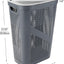 Canasta lavandería plástico ventilado 60L gris