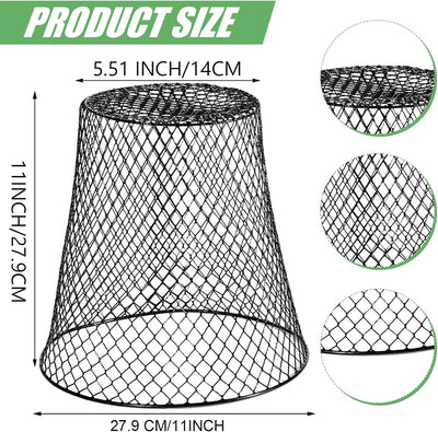 20 Cubiertas Alambre Pollo 11pulg Protector Plantas Jardín