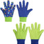 2 Pzas Guantes Jardinería Niños Mariquita Verde Talla M