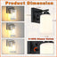 Apliques pared con interruptor 2 luminarias modernas