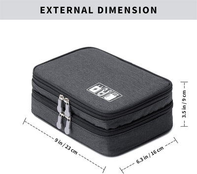 Bolsa organizadora cables doble capa para teléfono