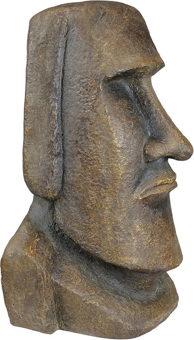 Estatua Moai Ahu Akivi 32pulg resina piedra gris