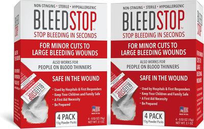 Kit primeros auxilios coagulación sangre acampar supervivencia