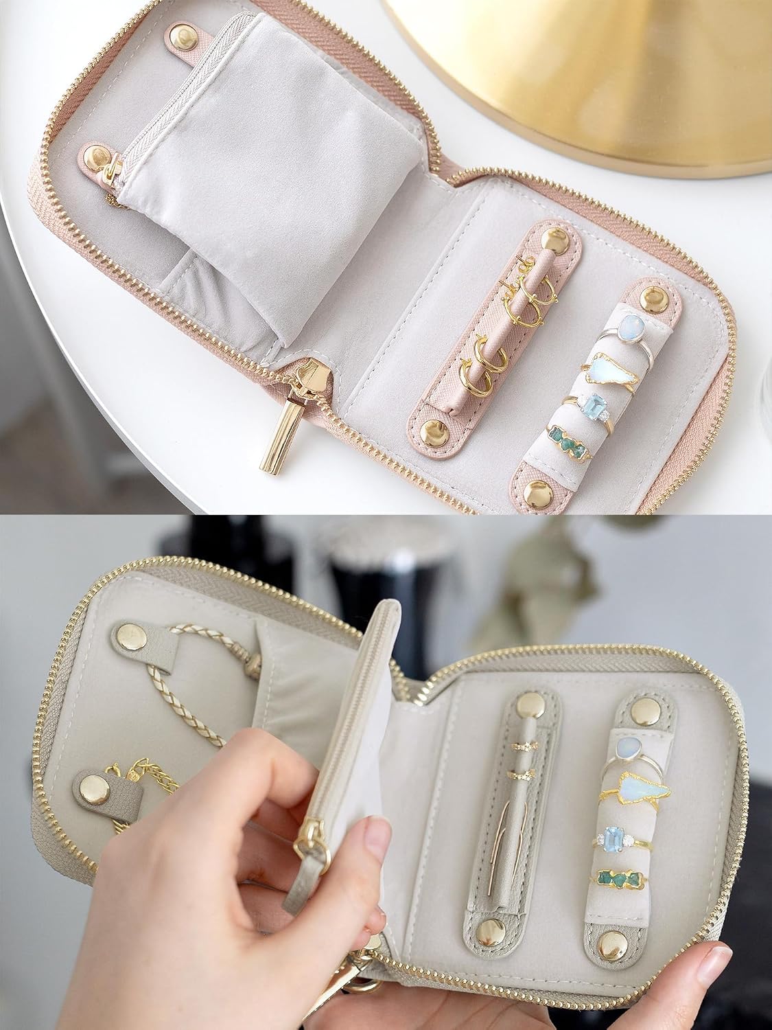 Estuche organiz. joyas viaje sin enredos