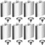 Set 8 Pzas Frascos Acero Inox 8oz con Embudo para Bodas