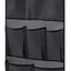 Organiz. ducha malla 2 bolsillos 3 anillos negro