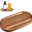 Bandejas madera acacia mini platos tocador encimera