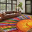 Alfombra área solar 8x10ft sala dormitorio antiderrap suave