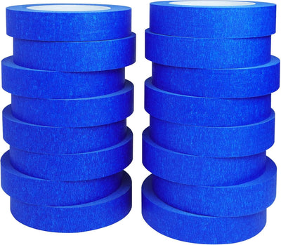 Cinta pintor 1pulg azul 16 rollos 880yardas