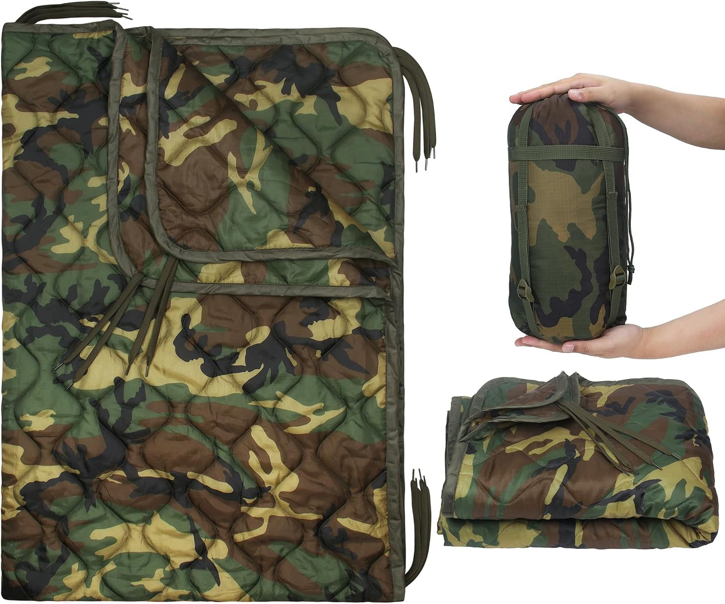 Manta Woobie camuflaje aislante para acampar