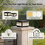 Luces columna exterior 9.8x9.8 y 11.8x11.8pulg aluminio vidrio