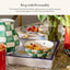 Colador esmaltado decorativo cocina cuadros esmeralda