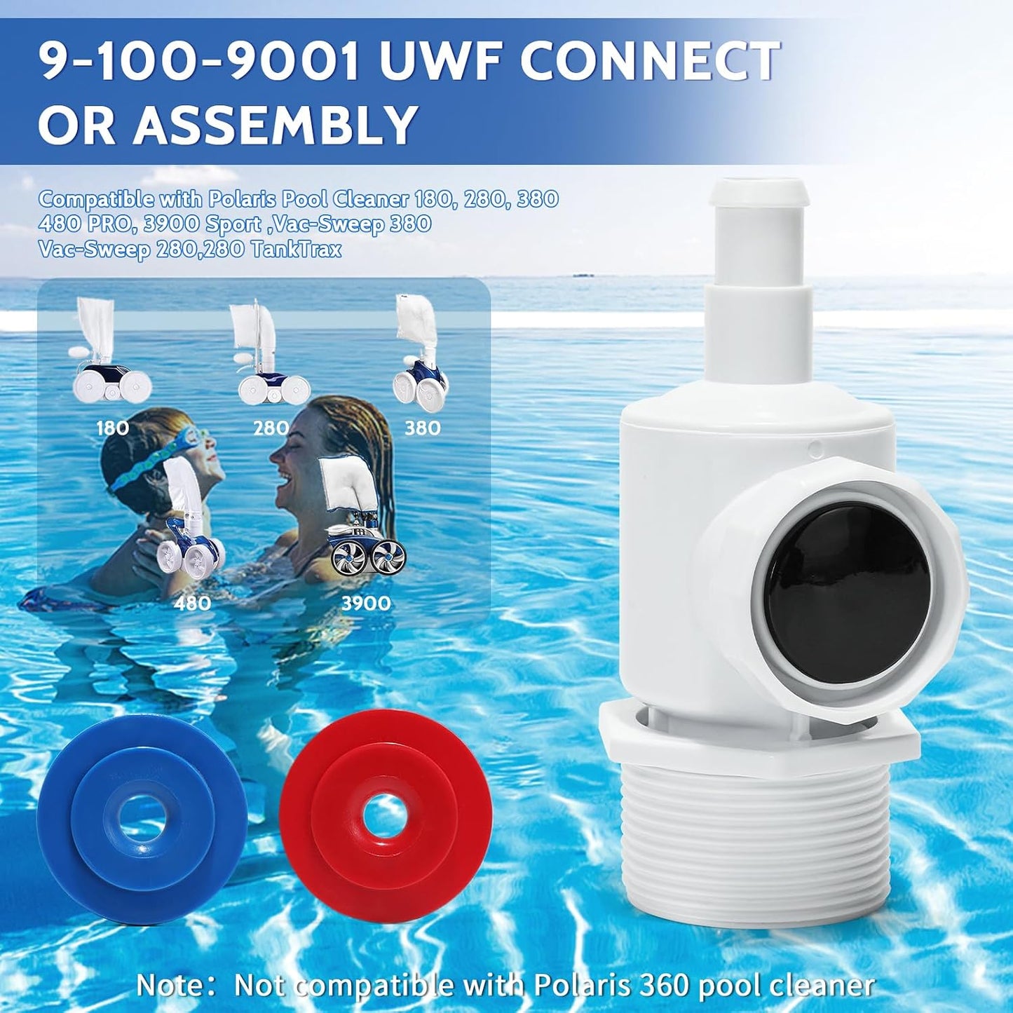 Conjunto conector repuesto limpiador piscina Polaris