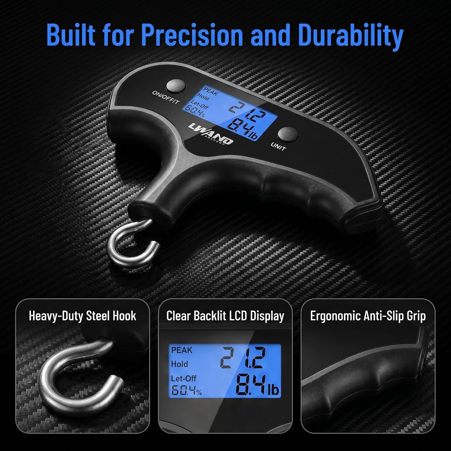 Escala de peso para afinar arco compuesto 110lb con display