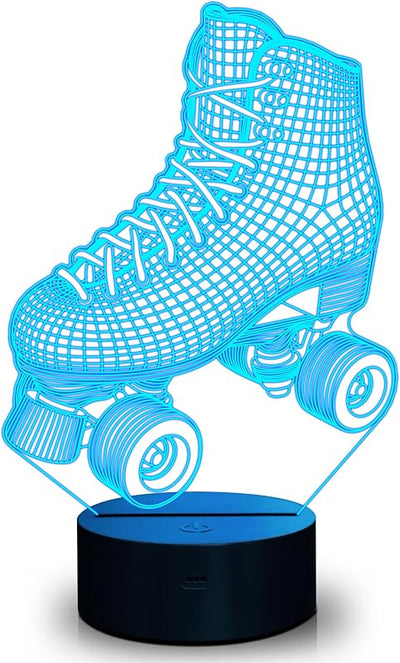 Luz Nocturna Led 3D Patinaje con Control Remoto