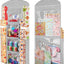 Organiz. rollos papel regalo 40x17" gris doble cara