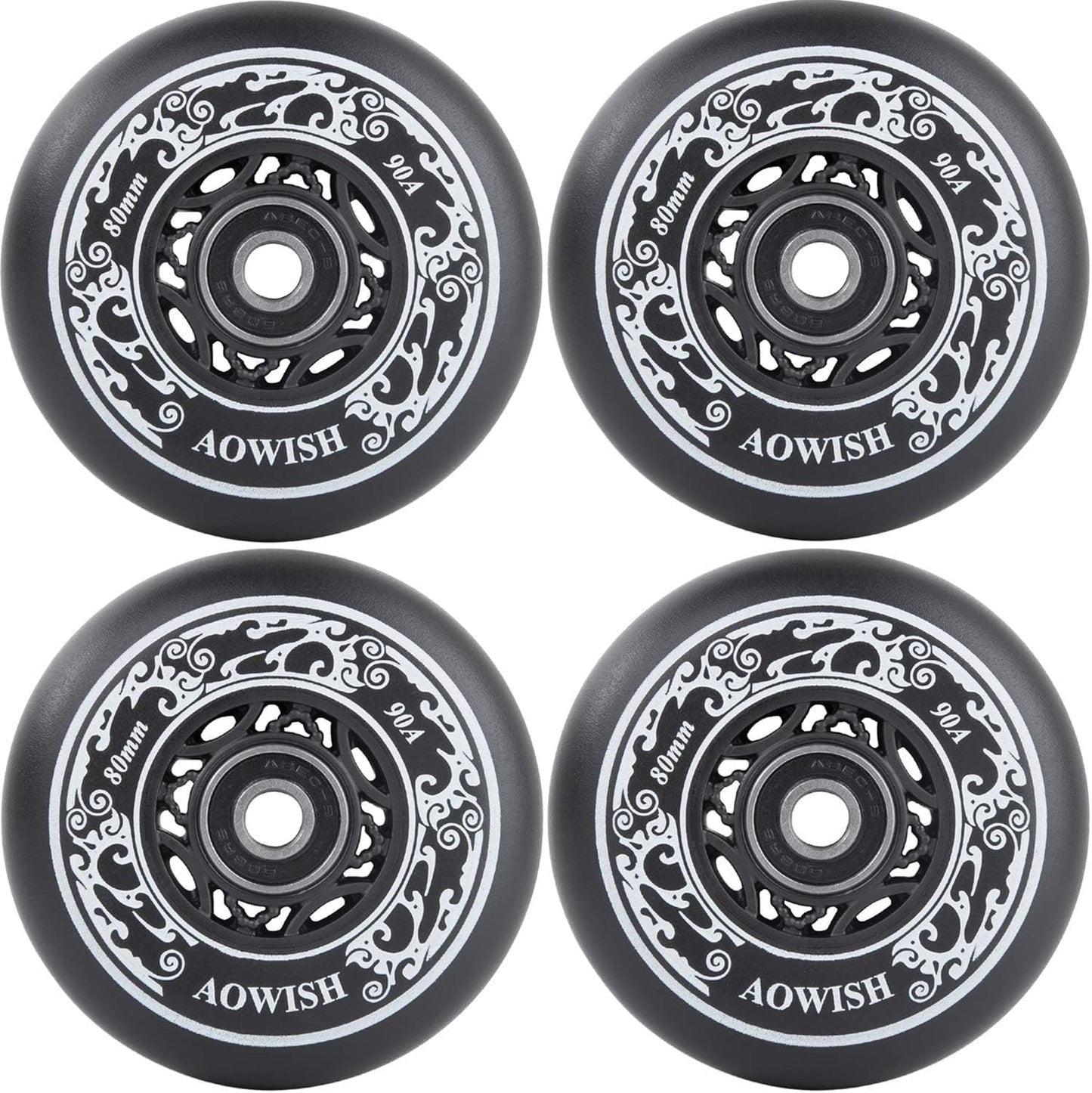 Ruedas inline skate repuesto hockey ABEC-9 4 pzas