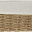 Cesta estante forrada blanca set 2