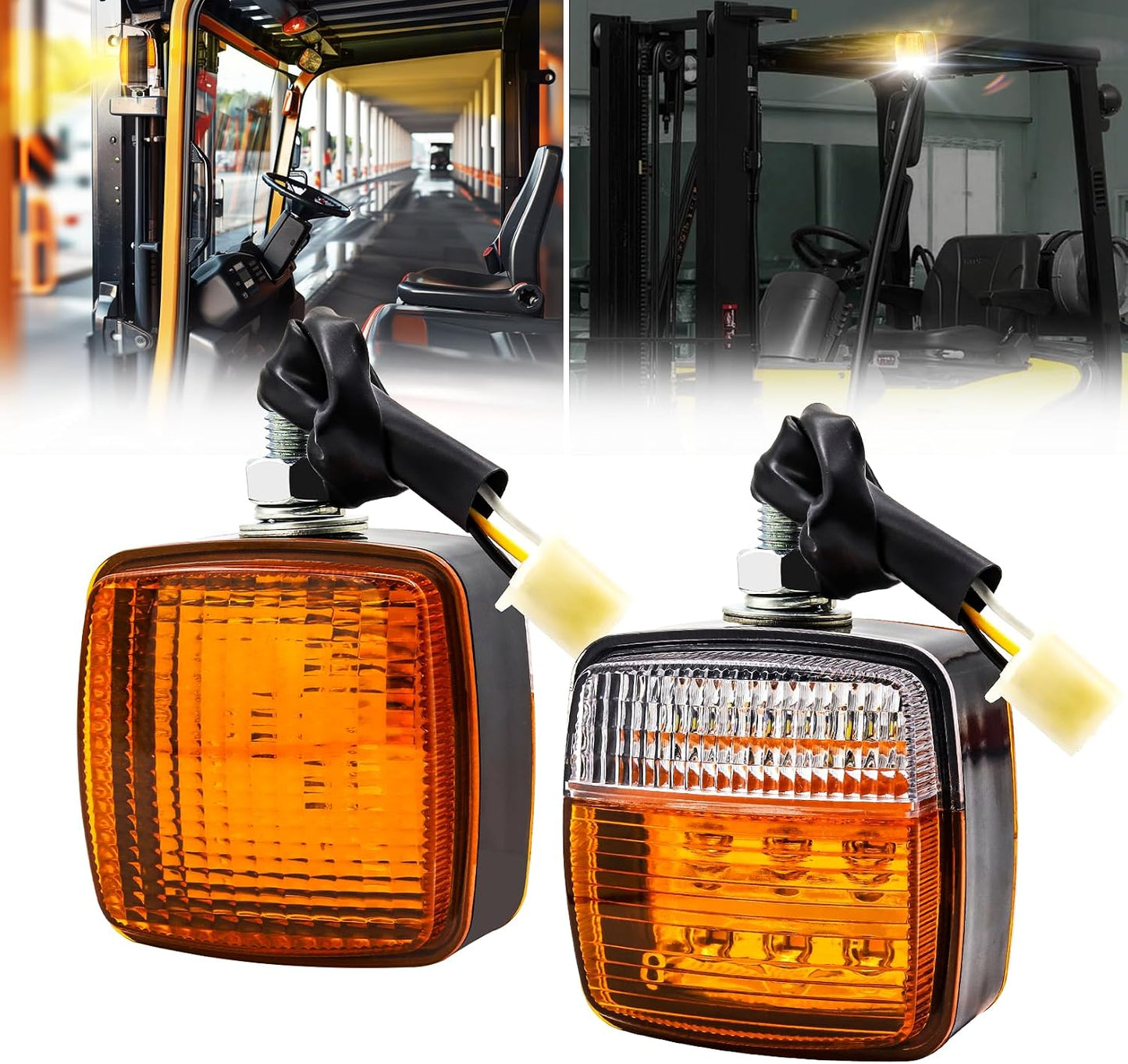 Luces LED señal giro lateral remolque semi camión amarillo