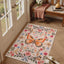 Alfombra baño bohemia floral beige 2x3ft antiderrap