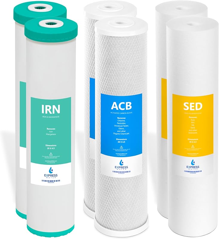 Set filtros agua hierro manganeso 3 etapas para casa