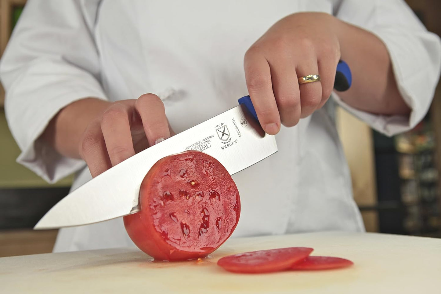 Cuchillo chef 8pulg color azul