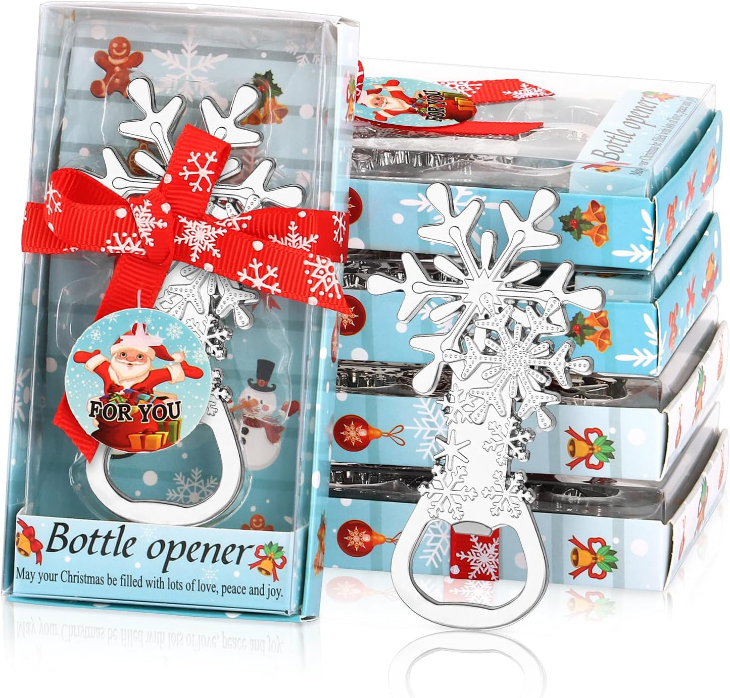 24 Abrebotellas Plateado Navidad Bodas Despedidas Baby Shower
