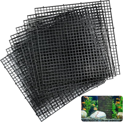 Divisor acuario plástico bandeja filtro negro difusor luz