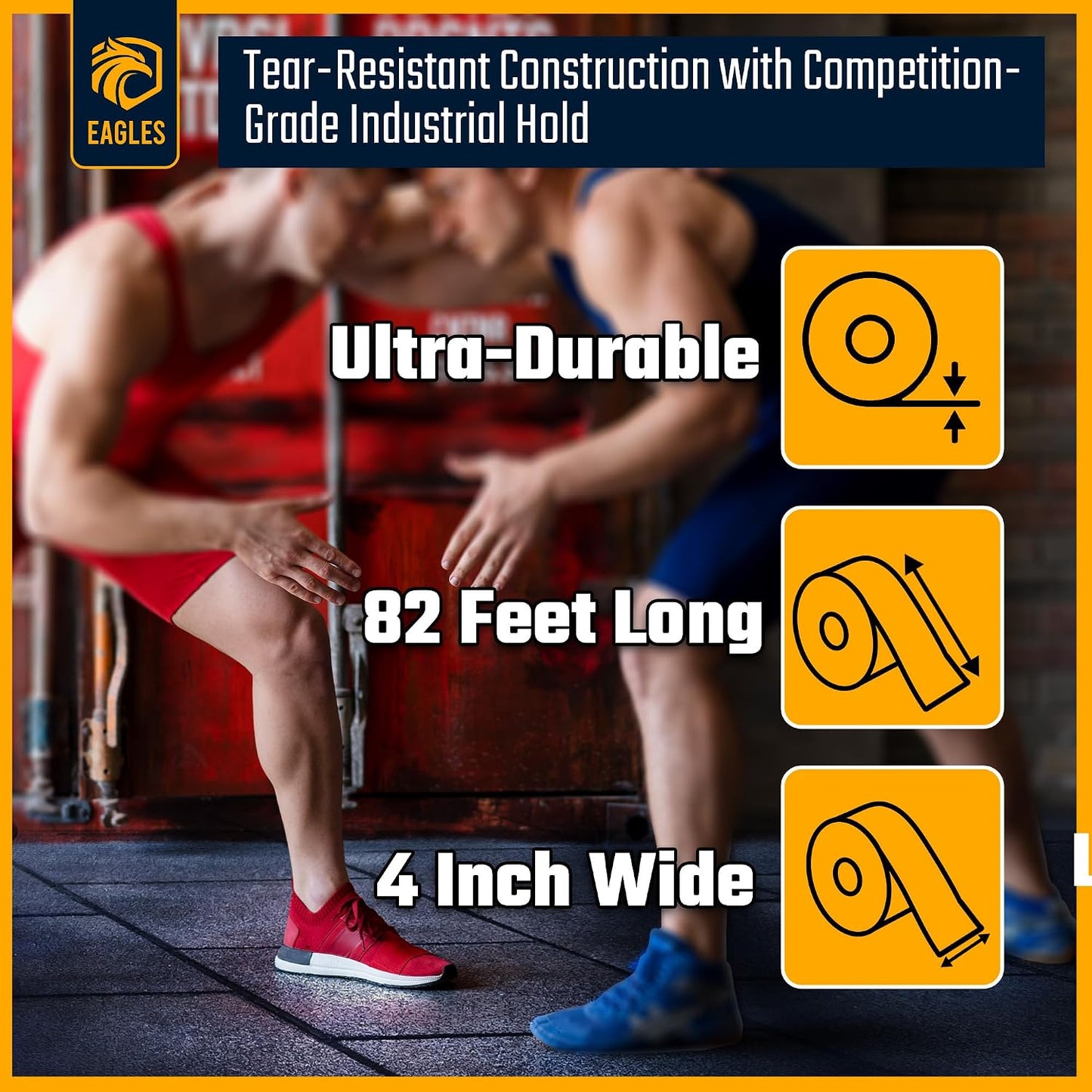 Cinta transparente para colchoneta 3-4pulg set 1-3 cintas grappling