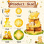 Soporte cupcakes 3 niveles tema Winnie para fiestas