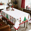 Mantel navideño impermeable rojo 60x84pulg para fiesta cocina