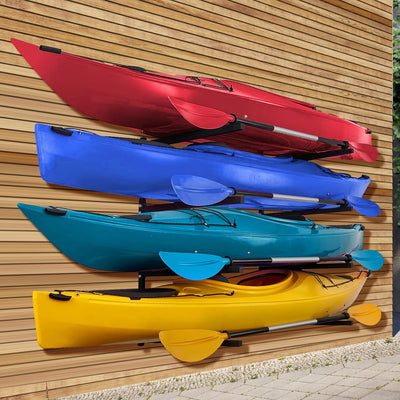 Soporte pared kayak 4 pzas garaje 440lb ahorro espacio