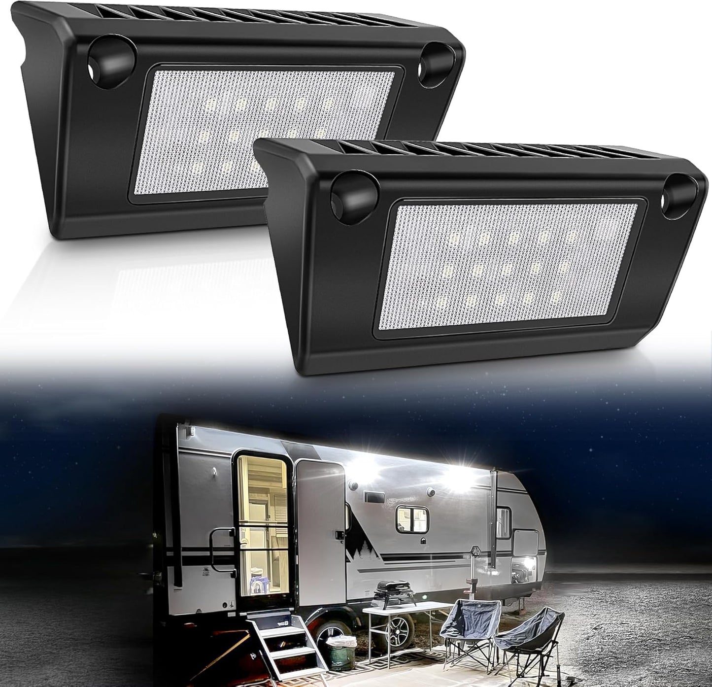 Luz LED para porche exterior RV impermeable 5pulg 2000lm