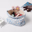 Bolsa maquillaje mujer con cremallera flores gran capacidad