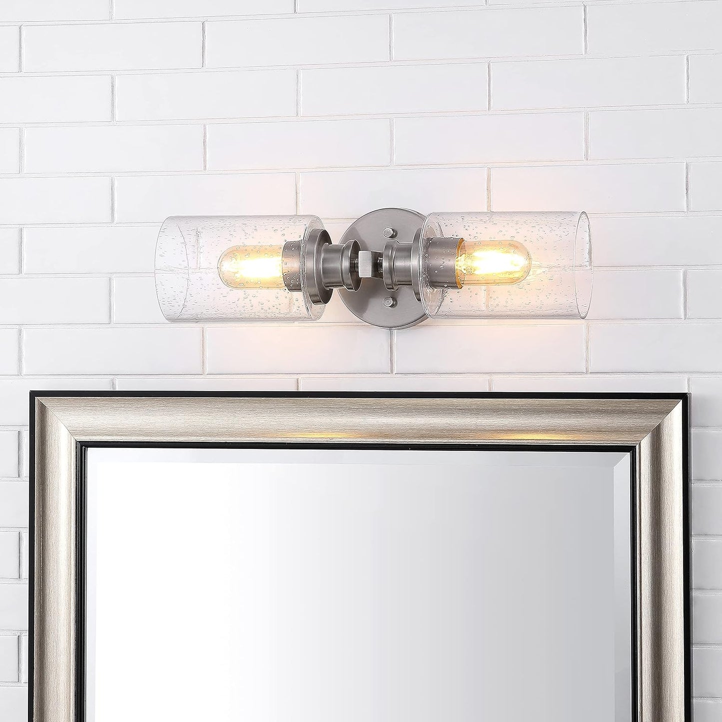 Aplique Led Níquel 16.5pulg Lámpara Tocador