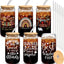 6 Vasos Vidrio 16oz con Tapas Bambú y Pajitas para Café Helado