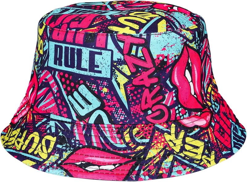 Sombrero pescador retro 80s 90s para mujer y hombre plegable