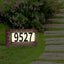 Letrero solar patio con 50 números personalizables