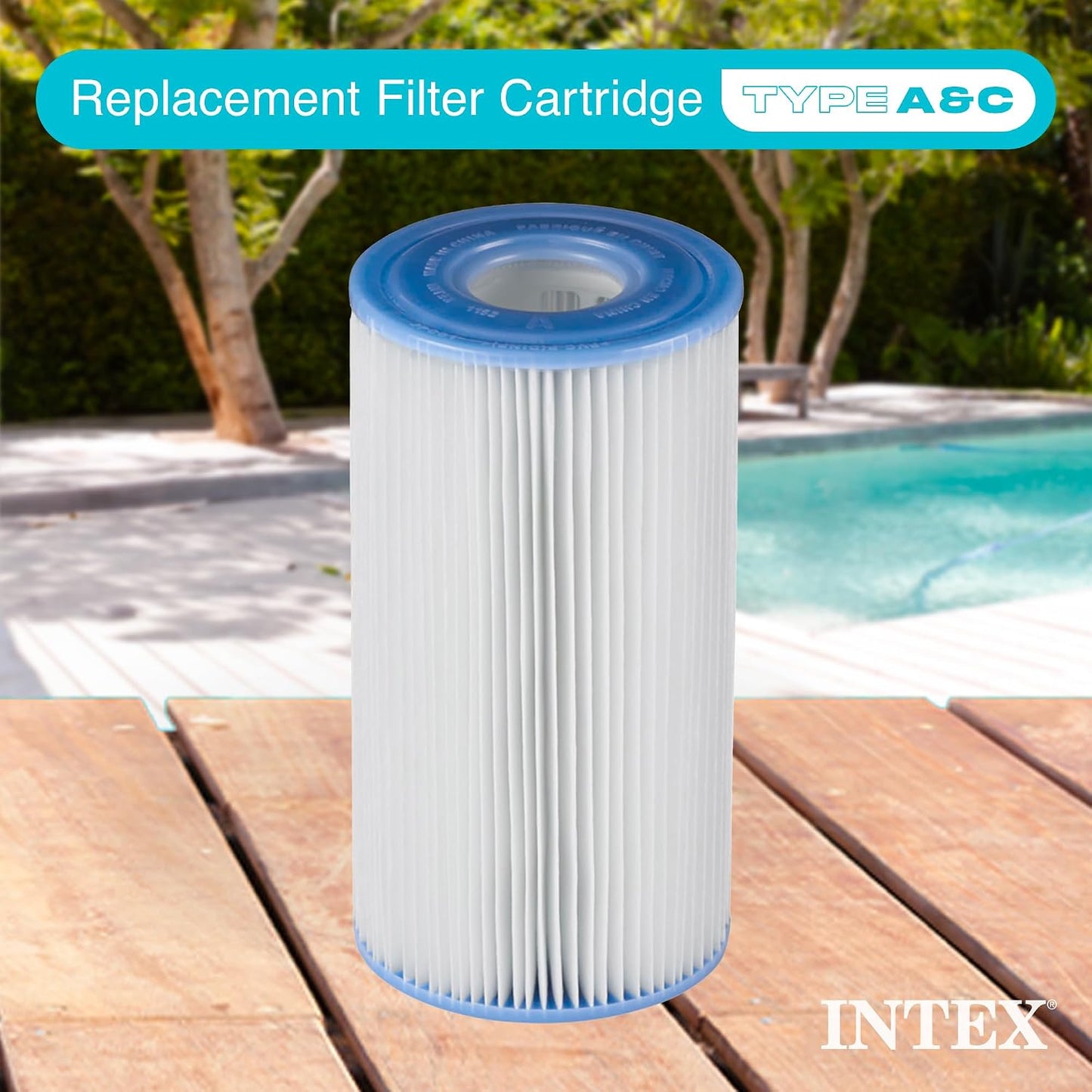 Cartucho filtro piscina tipo A o C 6 Uds