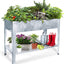 Cama jardín elevada galvanizada para verduras patas metal