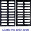 Rejilla drenaje hierro fundido 20x12pulg cubierta 3372lb