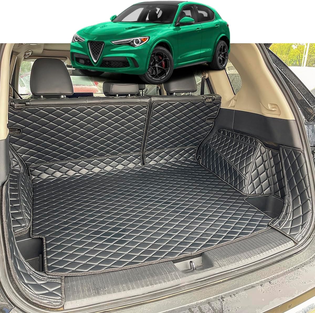 Alfombrilla carga Alfa Romeo Stelvio 17-26 antiderrap