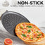2 Pzas Sartenes Pizza 14pulg Antiadherente Acero Carbono