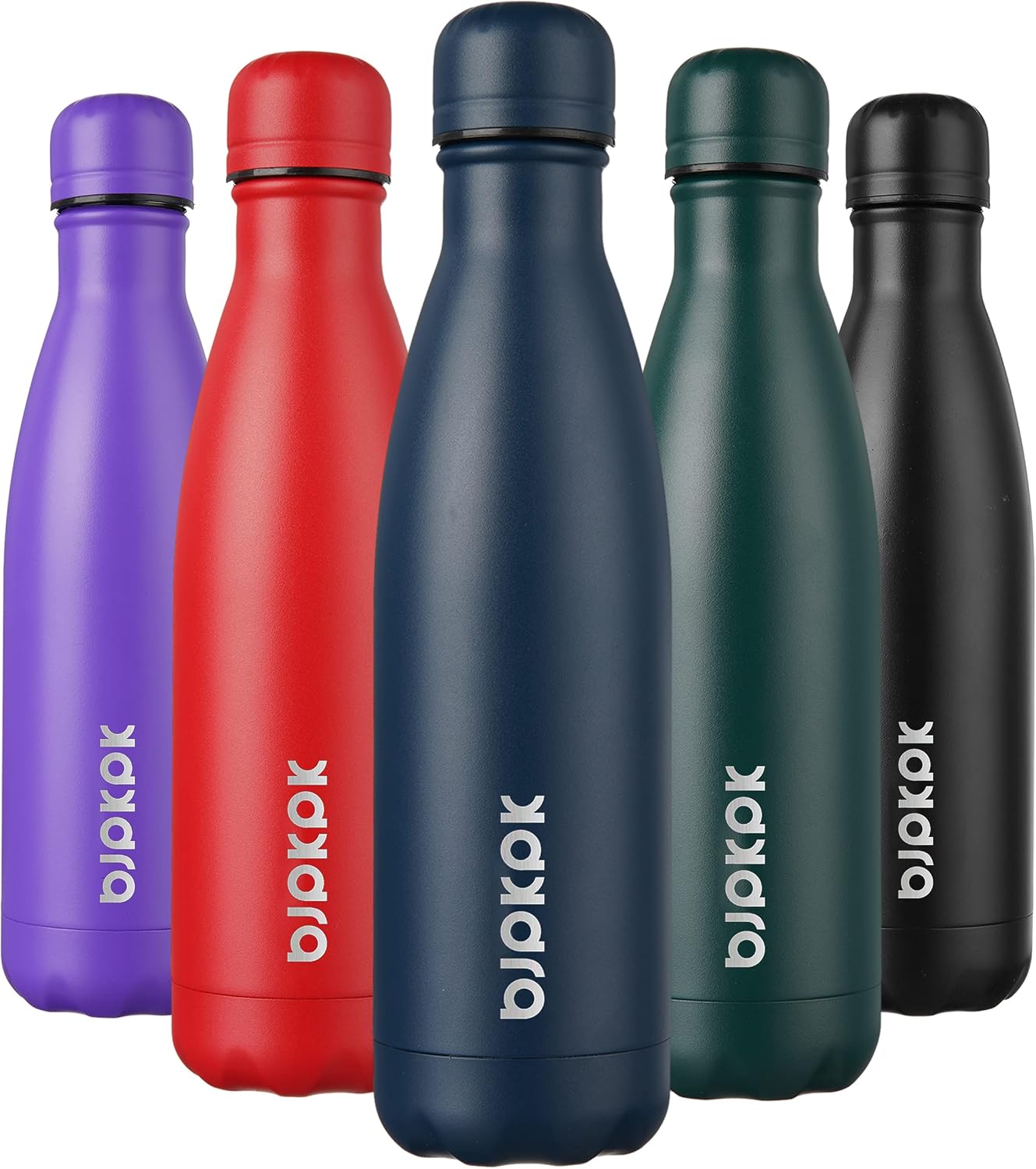 Botella agua acero inox 17oz sin BPA azul marino