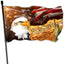 Bandera 4 de Julio 3x5ft doble cara con águila