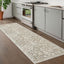 Tapete pasillo vintage 2x8ft beige antiderrap lana